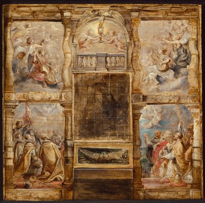 Tilbedelsen av eukaristien, ca. 1626. av Peter Paul Rubens