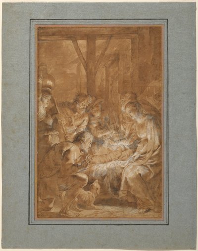 Die Anbetung der Hirten av Peter Paul Rubens