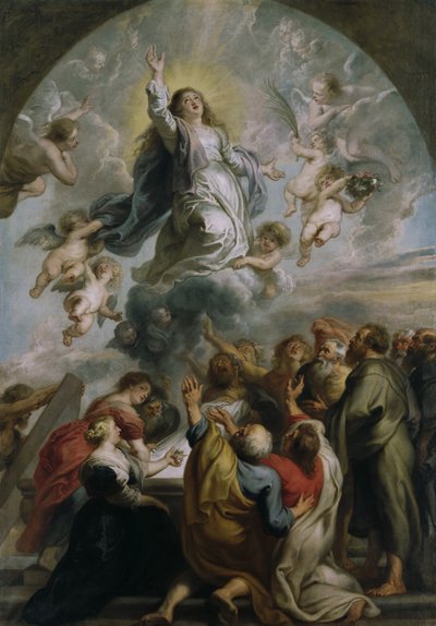 Jomfruens antagelse av Peter Paul Rubens