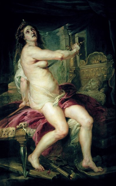 The Death of Dido (olje på lerret) av Peter Paul Rubens