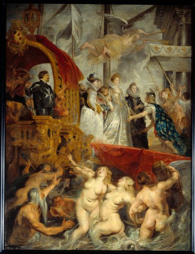 Barkingen til Marie de Medicis ved havnen i Marseille i november av Peter Paul Rubens