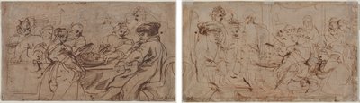 Festen til Herodes (recto) Tomyris med hodet til Kyros (verso) av Peter Paul Rubens