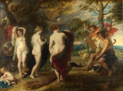 The Judgment of Paris, ca. 1632-35 (olje på panel) av Peter Paul Rubens