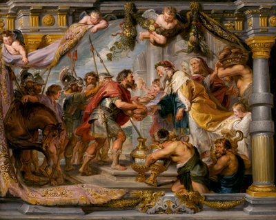 Møtet mellom Abraham og Melkisedek, ca. 1626 av Peter Paul Rubens