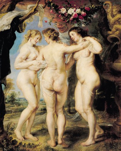 The Three Graces, ca. 1636-39 (olje på lerret) av Peter Paul Rubens