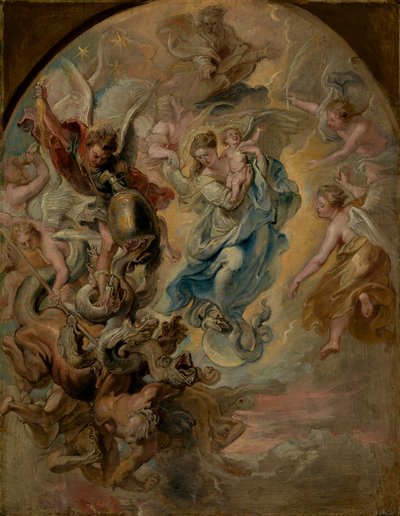 Jomfruen som apokalypsens kvinne, ca. 1623-4 av Peter Paul Rubens