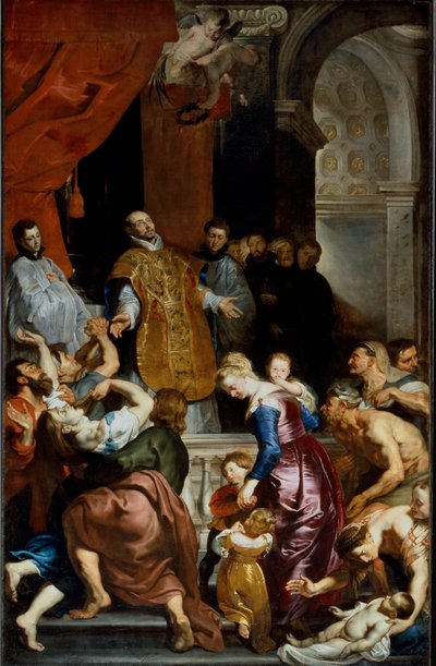 Miraklene til Saint Ignatius av Loyola. Maleri av Pierre Paul (Pierre-Paul) Rubens (eller Peter Paul eller Petrus Paulus) (1577-1640) av Peter Paul Rubens