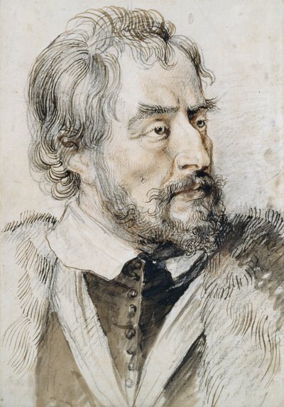 Thomas Howard (1585-1646) 2. jarl av Arundel (blyant, penn og blekk og vask på papir) av Peter Paul Rubens