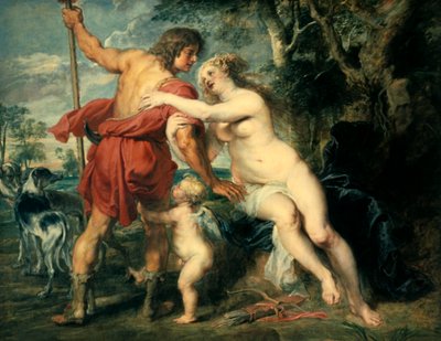 Venus og Adonis, c1630 av Peter Paul Rubens