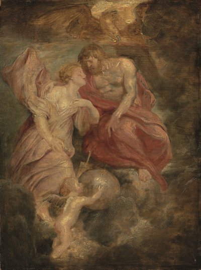 Venus ber Jupiter (olje på eikepanel) av Peter Paul Rubens