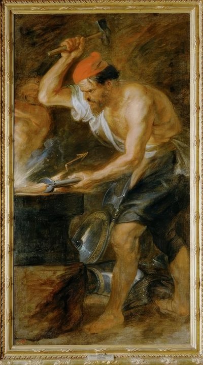Vulcano smir Jupiters lyn av Peter Paul Rubens