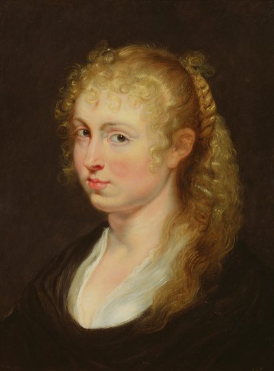 Ung kvinne med krøllete hår, ca. 1618-20 av Peter Paul Rubens