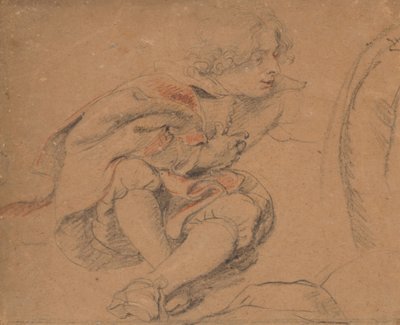 Sittende ung mann av Peter Paul Rubens