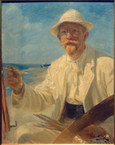 Selvportrett av kunstneren av Peder Severin Krøyer