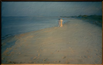 Sommerkveld på sørstranda, Skagen av Peder Severin Krøyer