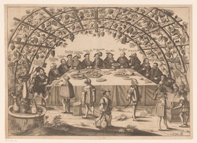 Bankett med de involverte i Schmalkaldic Association av Peter Troschel