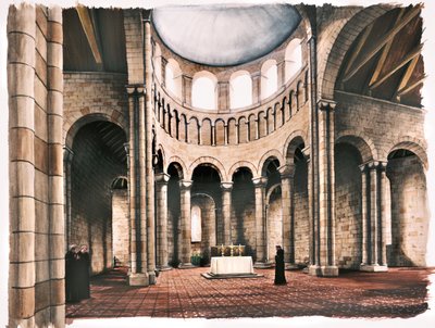 Battle Abbey, 1100-tallet, c1990-2010 av Peter Urmston