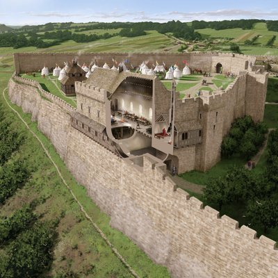 Richmond Castle, Richmond, Richmondshire, North Yorkshire, 2016. av Peter Urmston