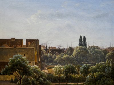 Utsikt foran Charlottenborg mot Botanisk hage av Peter Vilhelm Carl Kyhn