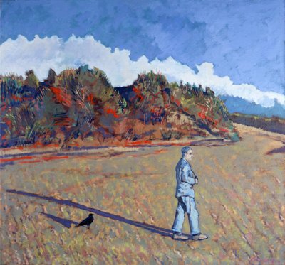 Skygge på stranden, 2000 (olje på lerret) av Peter Wilson