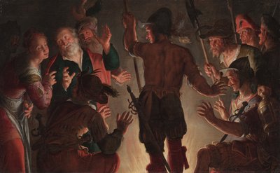 Fornektelsen av Peter, ca. 1624-1628 av Peter Wtewael