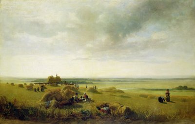 En kornåker av Peter de Wint