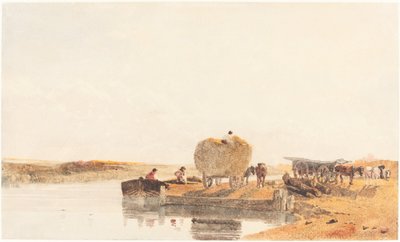 Kveld på Foss Dyke nær Lincoln av Peter de Wint