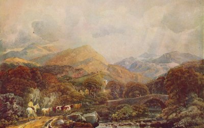 Fjelllandskap, c1800-tallet av Peter de Wint
