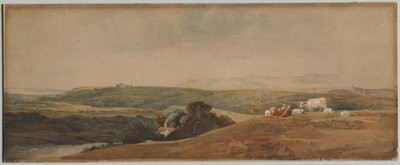 Fjell og storfe. av Peter de Wint