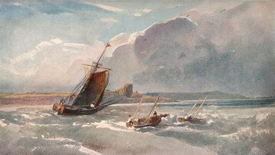 Nær havnen, c1820 av Peter de Wint