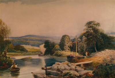 On the Teify, Cardiganshire, 1800-tallet, 1935 av Peter de Wint