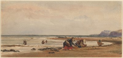 Tangplukkere på stranden ved Redcar, Yorkshire av Peter de Wint