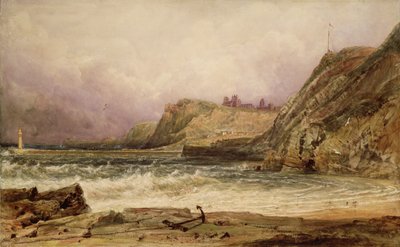 Whitby (blyant og akvarell) av Peter de Wint