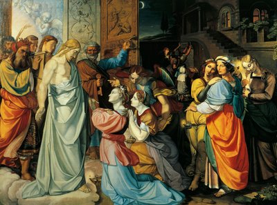 De kloke og tåpelige jomfruene av Peter von Cornelius