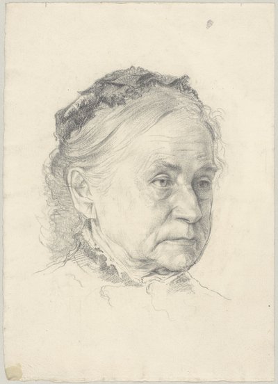 Portrett av kunstnerens mor av Peter von Halm