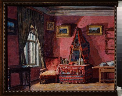 Soverom i huset til Peter Ilich Tchaikovsky av Petr Ivanovic Petrovichev