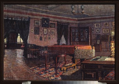 Stuen i huset til Peter Ilich Tchaikovsky av Petr Ivanovic Petrovichev