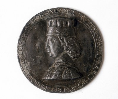 Medalje som viser Borso d