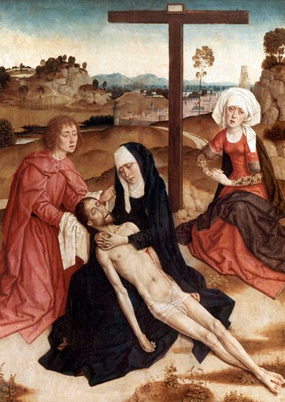 Lamentation Over The Dead Christ, ca. 1444 (olje på panel) av Petrus Christus
