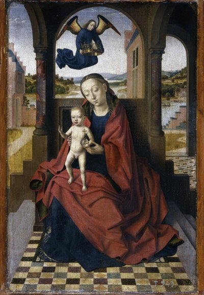 Madonnaen og barnet, 1460-tallet av Petrus Christus