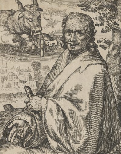 Luke, fra The Four Evangelists, 1610-20. av Petrus Feddes