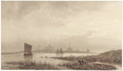 Utsikt over Veere av Petrus Franciscus Greive