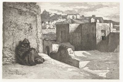Utsikt over Tanger av Petrus Johannes Arendzen (attributed to)