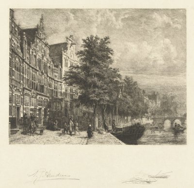 Utsikt over Herengracht av Petrus Johannes Arendzen