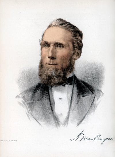 Alexander Mackenzie, andre statsminister i Canada, ca 1890. av Petter and Galpin Cassell