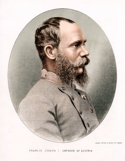 Franz Joseph, keiser av Østerrike, ca 1880 av Petter and Galpin Cassell