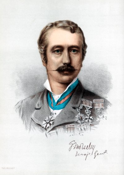 Garnet Joseph Wolseley, 1. Viscount Wolseley, irskfødt britisk soldat, c1890. av Petter and Galpin Cassell