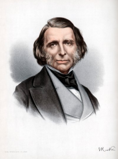 John Ruskin , britisk forfatter, poet, kunstner og kritiker, c1890. av Petter and Galpin Cassell