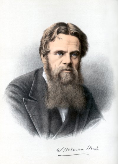 William Holman Hunt , britisk maler, c1890. av Petter and Galpin Cassell