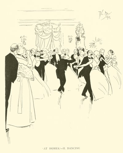 Tegneserie av Phil May, fra 1890-tallet (litho) av Phil May